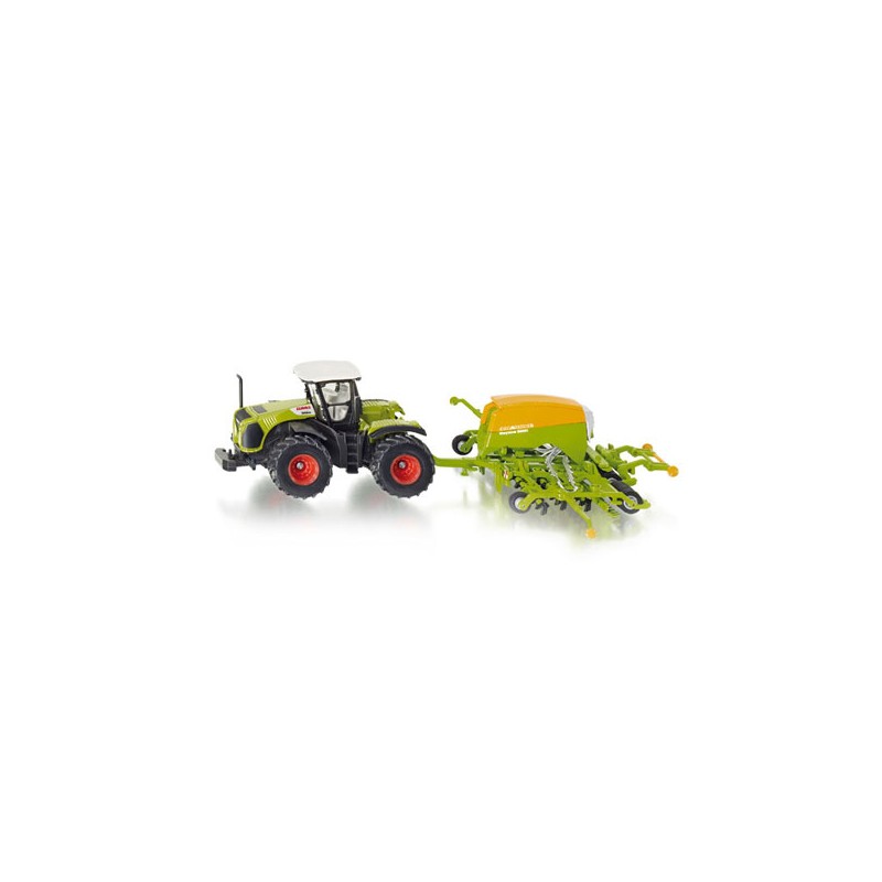 Siku 1826- Claas Xerion tractor met zaaimachine 1:87