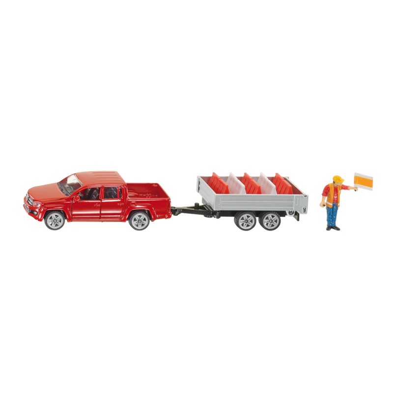 Siku 3543 Pick-up met Kantelaanhangwagen