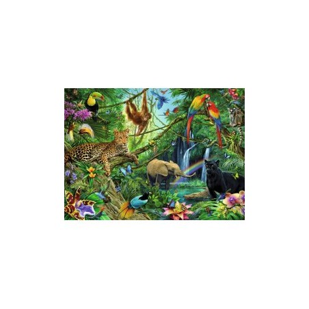 Ravensburger 200stukjes Dieren in de jungle