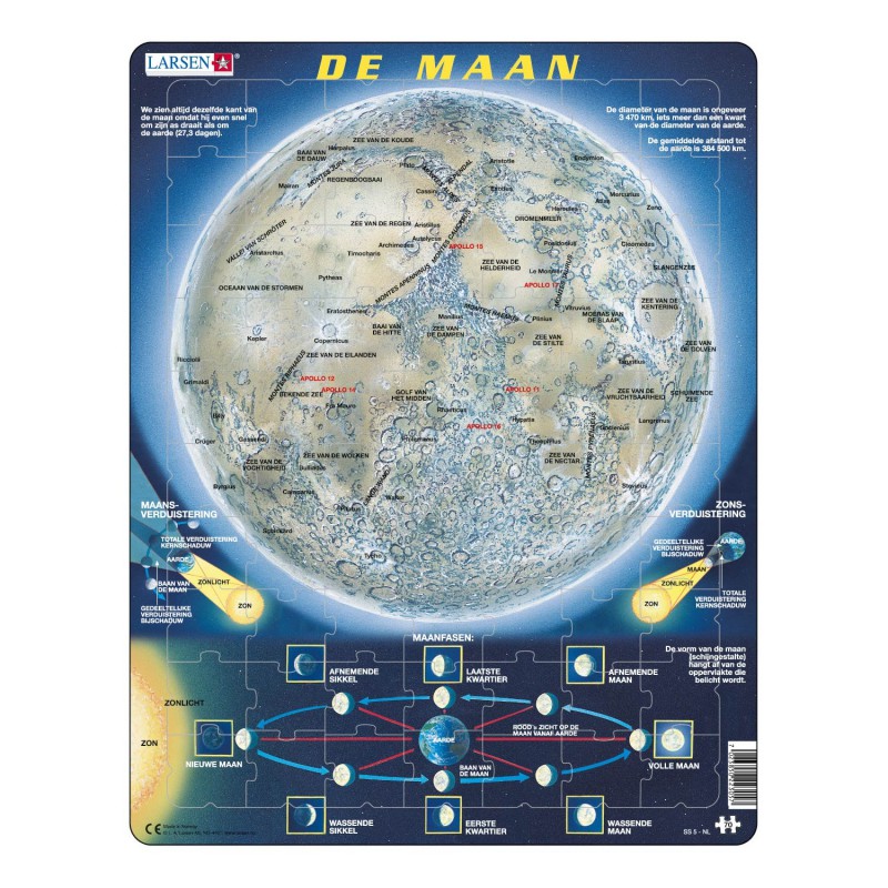Puzzel Maxi De Maan, 70st.