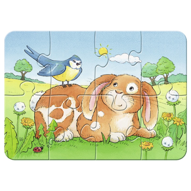 Schattige Huisdieren 2+4+6+8 stukjes Ravensburger: My First Puzzles