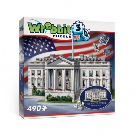 Wrebbit 3D Puzzel - Witte Huis, 490st.