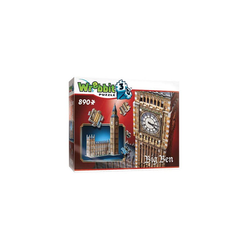 Wrebbit 3D Puzzel - Big Ben, 890st.