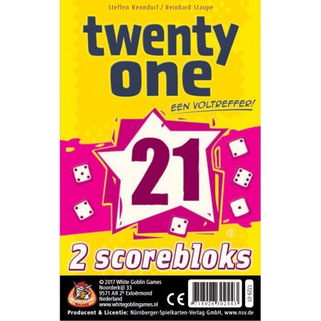 Twenty One (21): Scoreblok