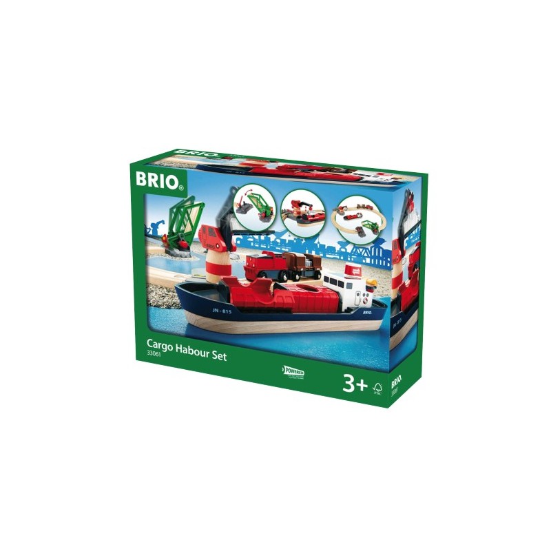Brio treinset vracht bij de haven