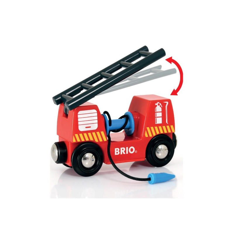Brio treinset bij de brandweer