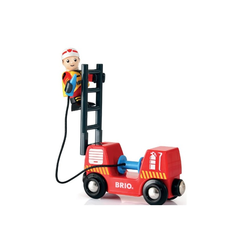 Brio treinset bij de brandweer
