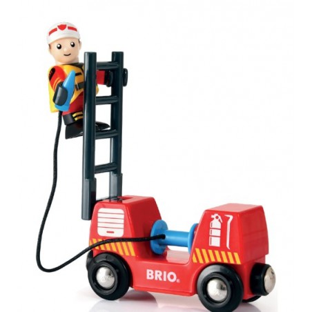 Brio treinset bij de brandweer