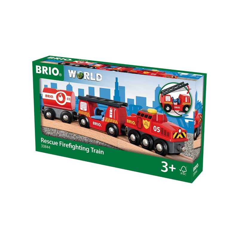 Brio trein van de brandweer