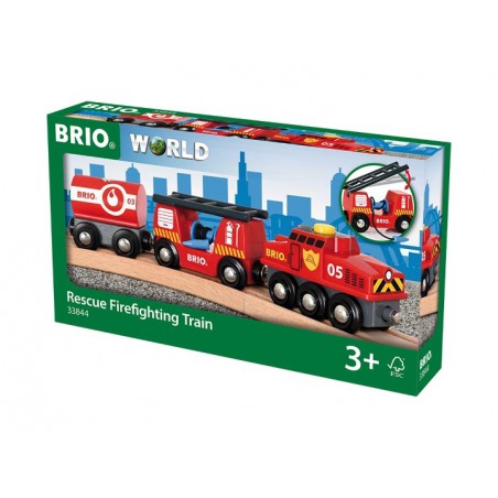 Brio trein van de brandweer