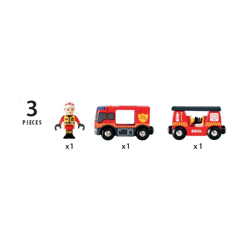 Brio brandweer locomotief