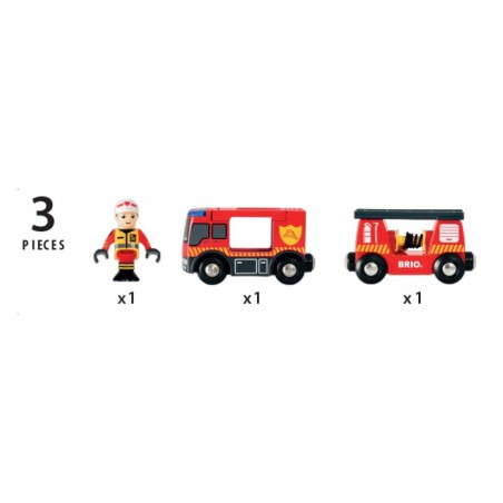 Brio brandweer locomotief