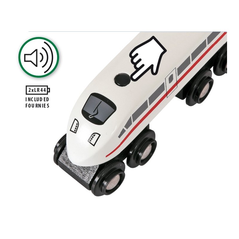Brio hogesnelheidstrein met geluid