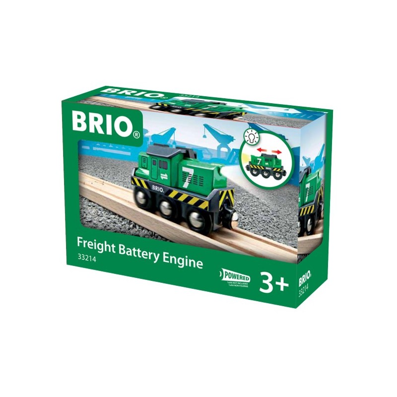Brio locomotief voor goederentrein op batterijen