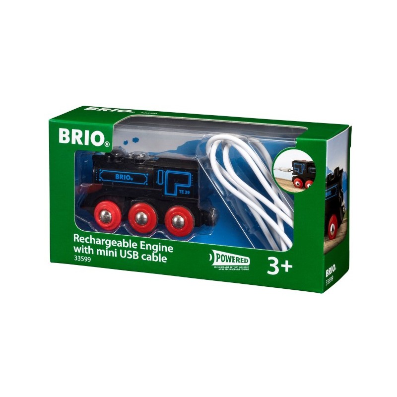 Brio oplaadbare locomotief met mini USB- kabel