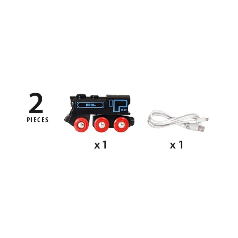 Brio oplaadbare locomotief met mini USB- kabel
