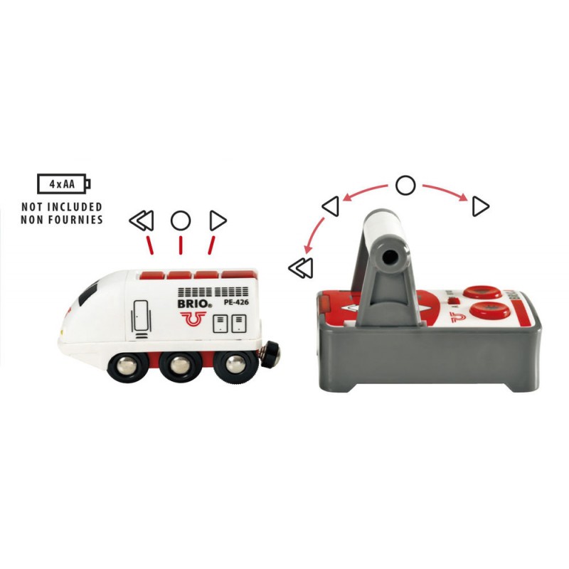 Brio witte RC locomotief met afstandsbediening