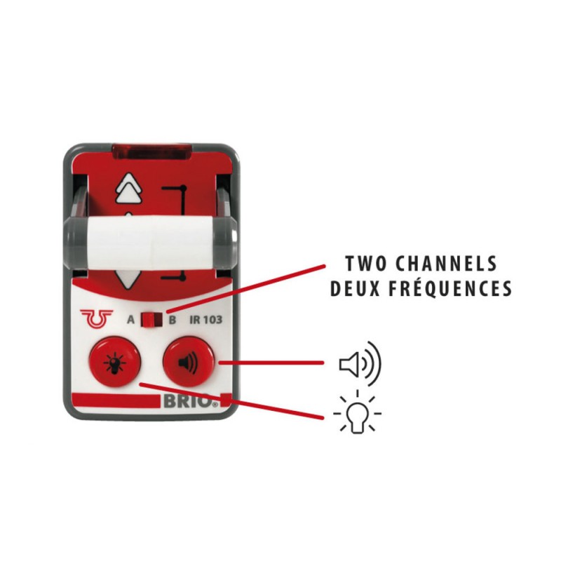 Brio witte RC locomotief met afstandsbediening