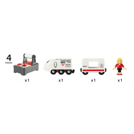 Brio witte RC locomotief met afstandsbediening