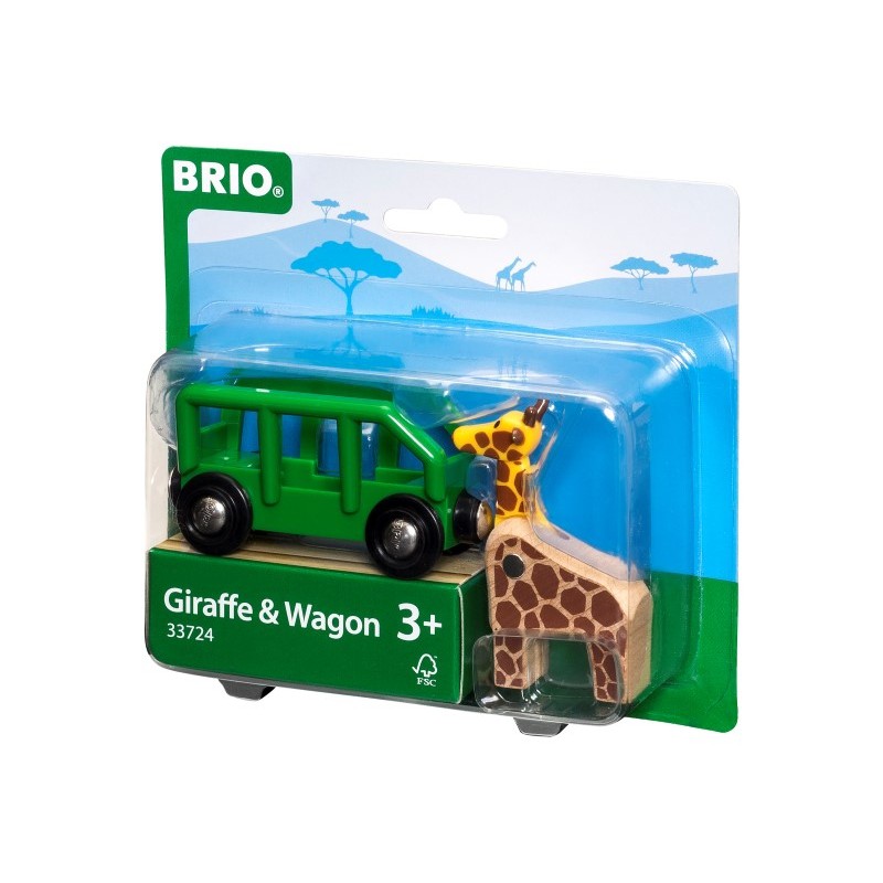 Brio wagon met giraffe