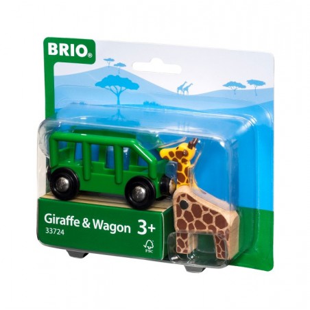 Brio wagon met giraffe