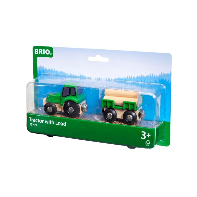 Brio tractor met aanhanger