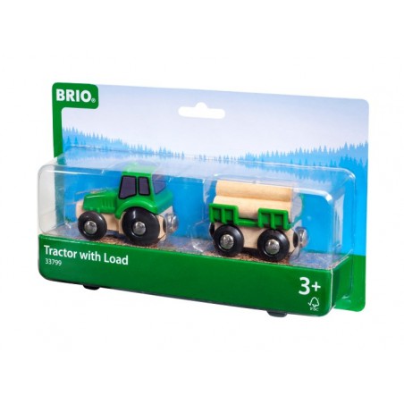 Brio tractor met aanhanger