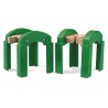Brio groene spoorbrug pijlers