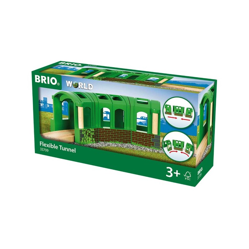 Brio groene flexibele tunnel