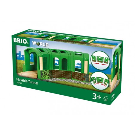 Brio groene flexibele tunnel