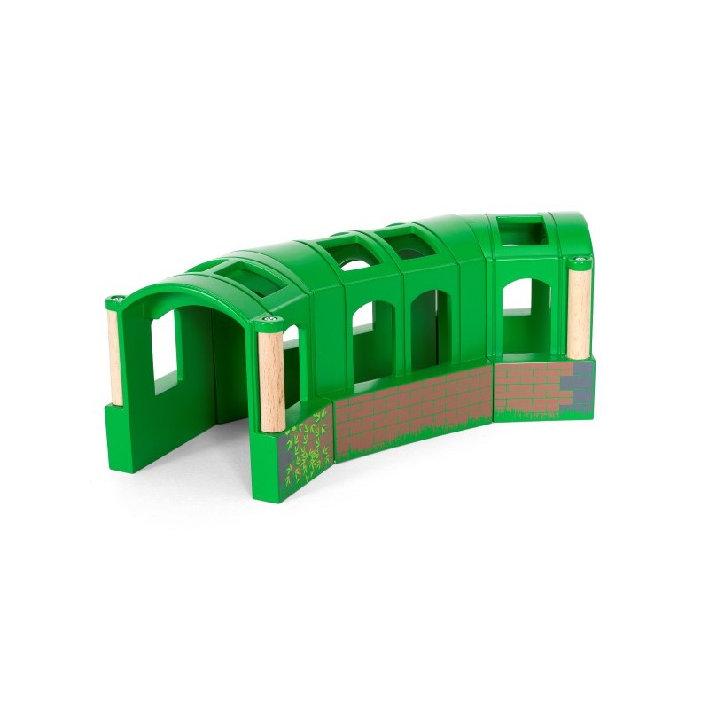 Brio groene flexibele tunnel