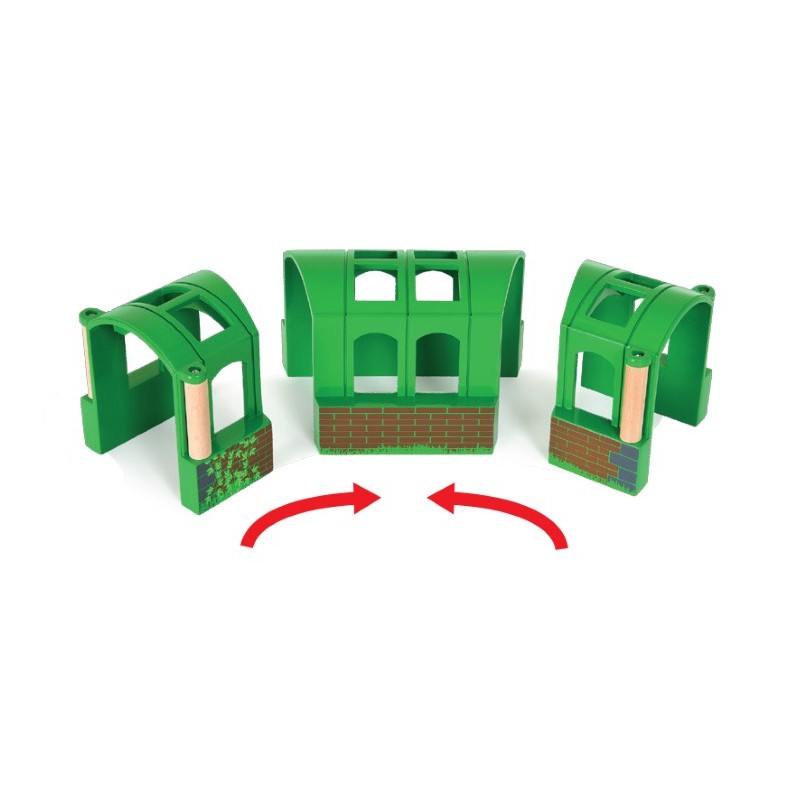 Brio groene flexibele tunnel