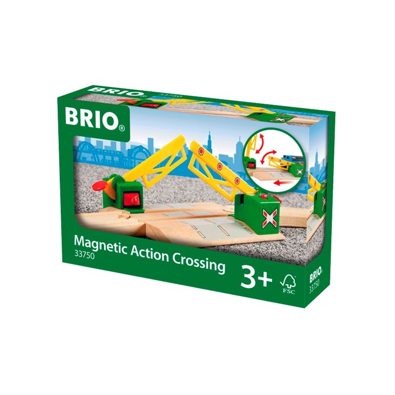 Brio magnetische spoorwegovergang