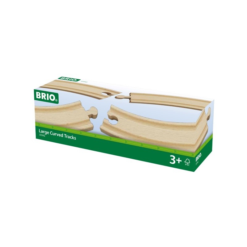 Brio lange gebogen rails