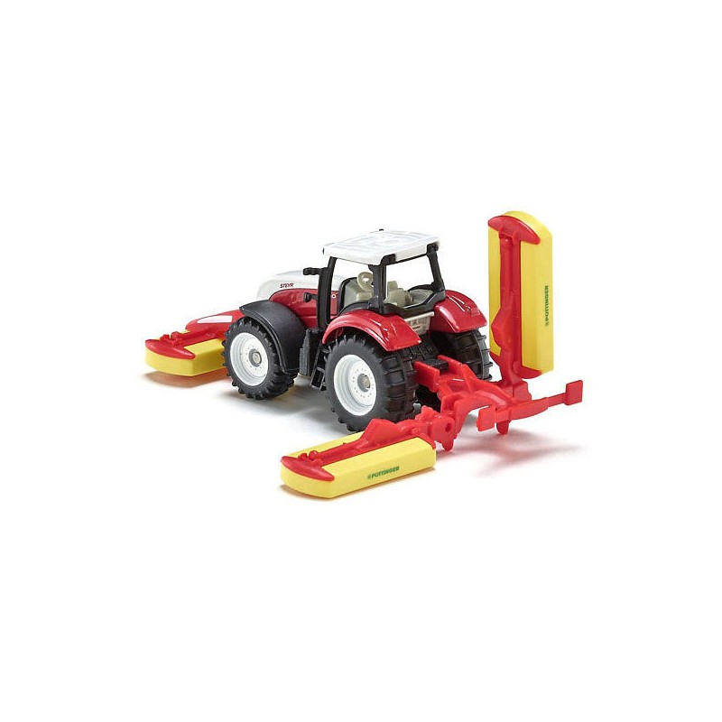 Siku 1672 - Steyr tractor + Pöttinger maaicombinatie 1:87
