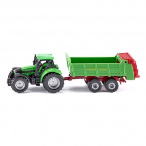Siku 1673 - Tractor DF met universele mestspreider 1:64
